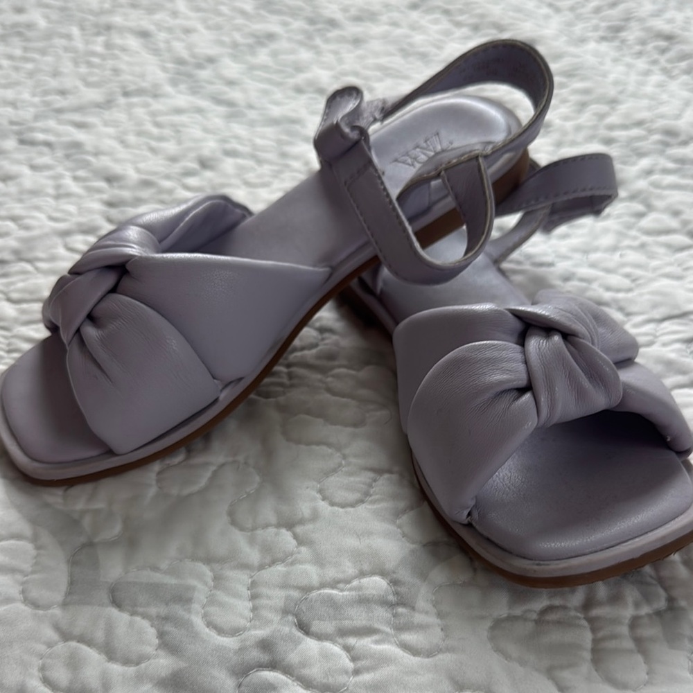 Zara Lilac Knotted Sandals